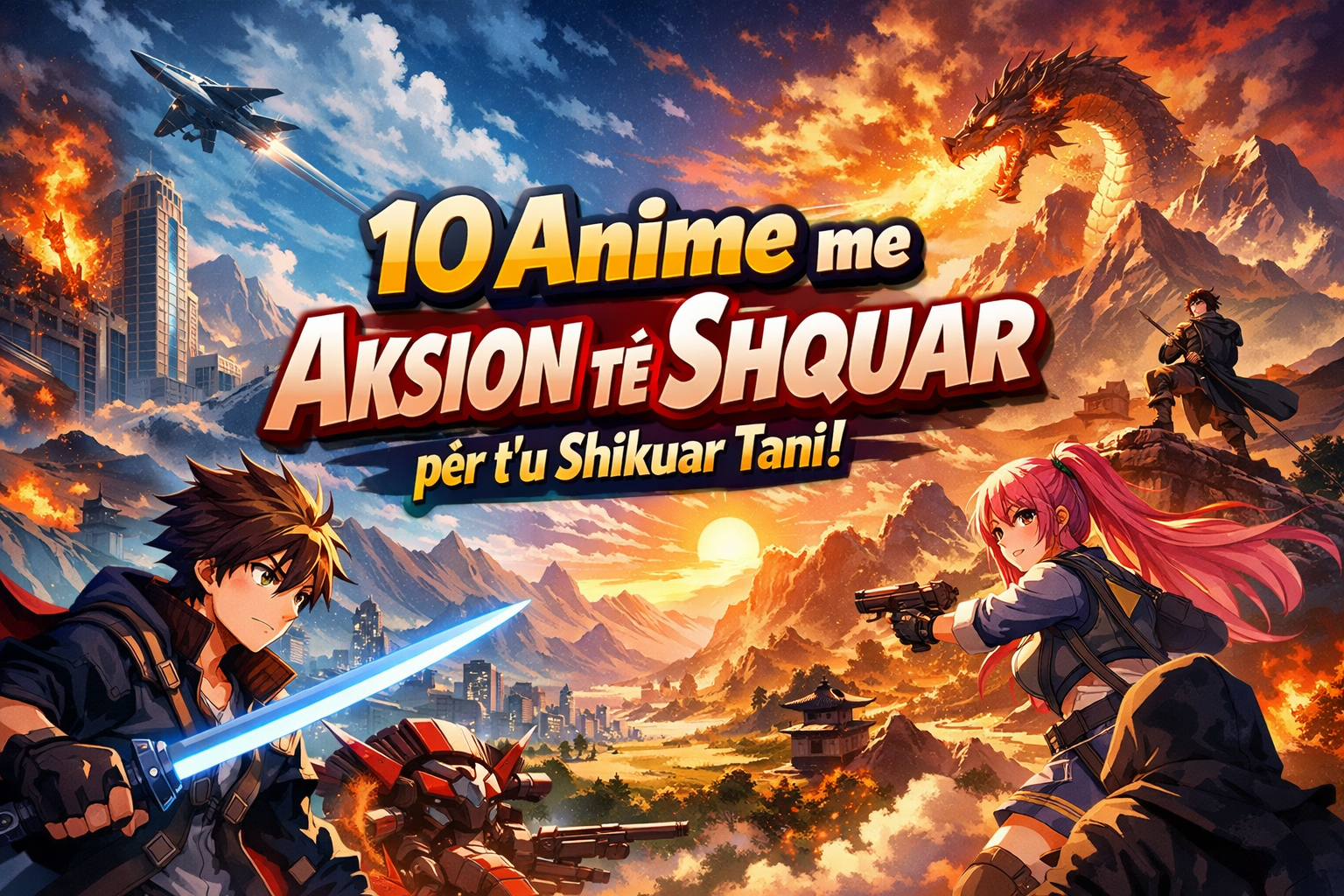 10 Anime me Aksion të Shquar për t'u Shikuar Tani!